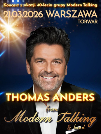 Thomas Anders from Modern Talking & Band. Specjalny koncert z okazji 40-lecia grupy Modern Talking.